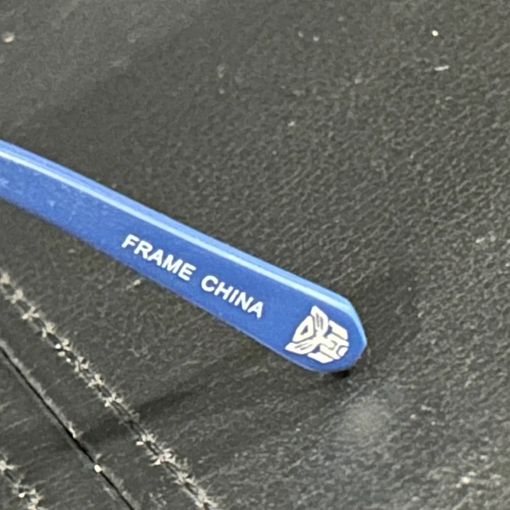 Transformer Stylish Blue Rectangular Eyeglasses. Frame Only.
